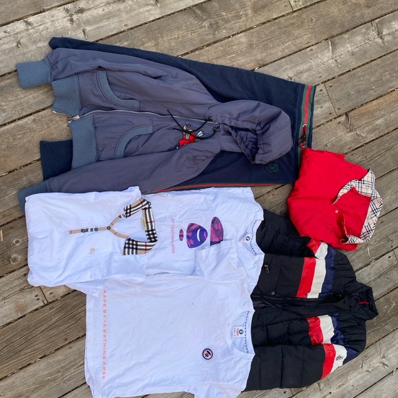 Lot of 7 women’s designer clothing - Moncler, Burberry, Bape, various sizes - Picture 2 of 3